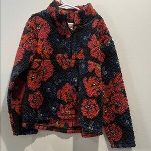 Floral Fleece Pullover